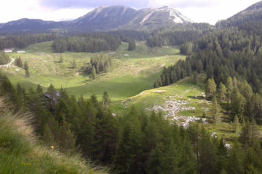 Rifugio Vincenzo Lancia vista valle